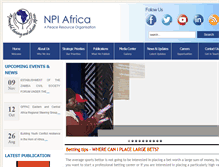 Tablet Screenshot of npi-africa.org